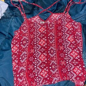 Mudd cross back tank top